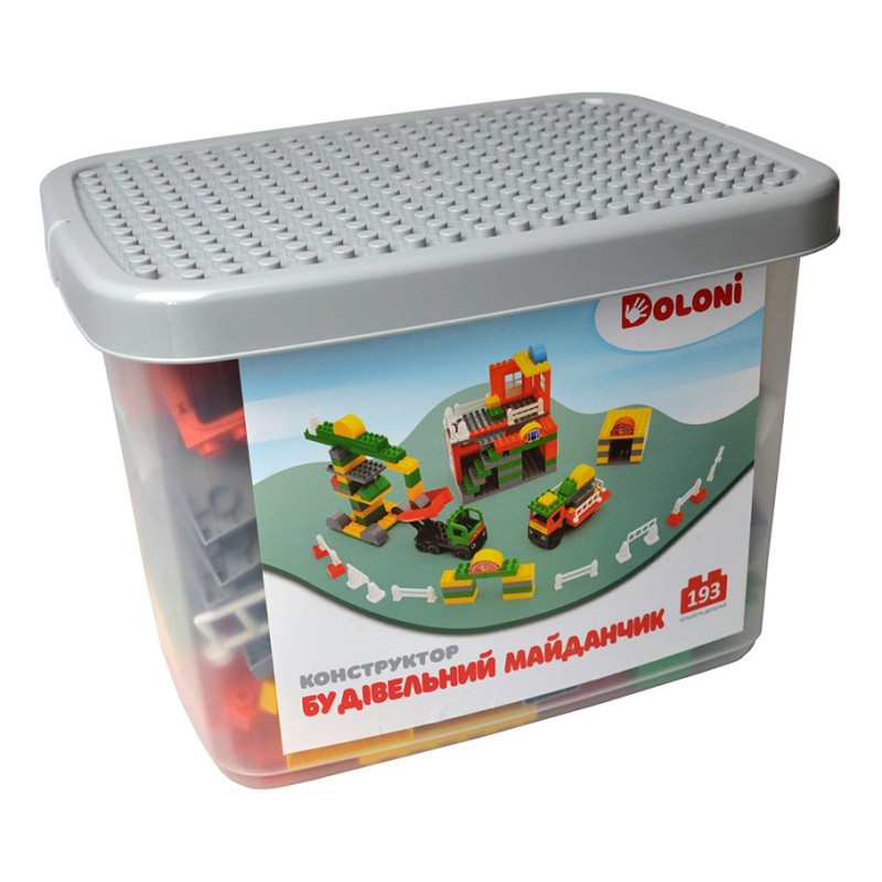 Конструктор "Будівельний майданчик" 013888/37 в пластиковому боксі 193 деталі