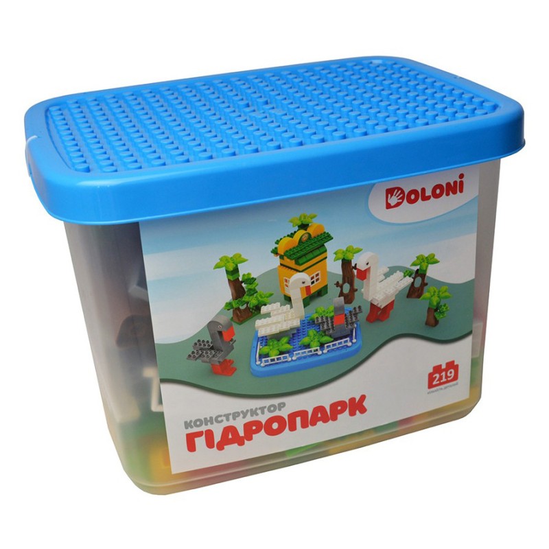 Конструктор "Гідропарк" 013888/34 в пластиковому боксі 219 деталей