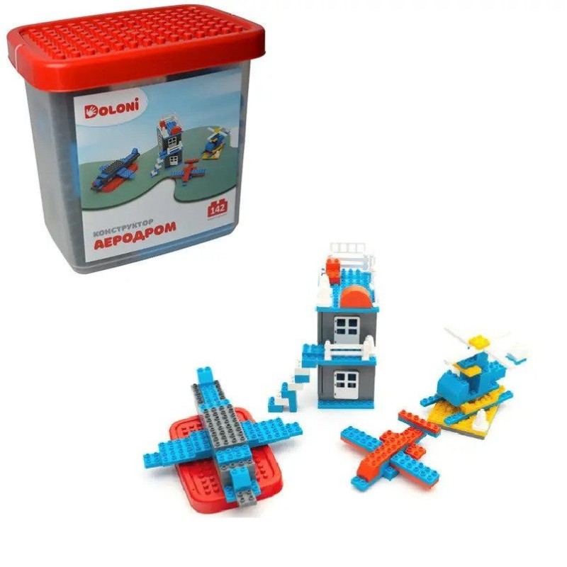 Конструктор "Аеродром" 013888/33 в пластиковому боксі 142 деталі