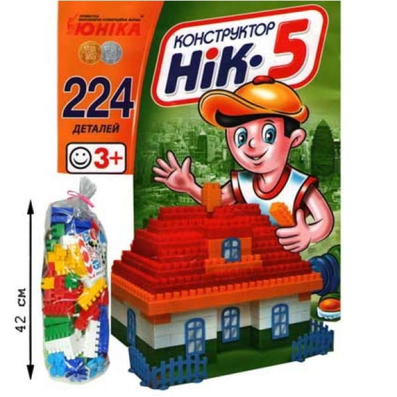 Дитячий конструктор НІК-5 70927, 224 великі деталі