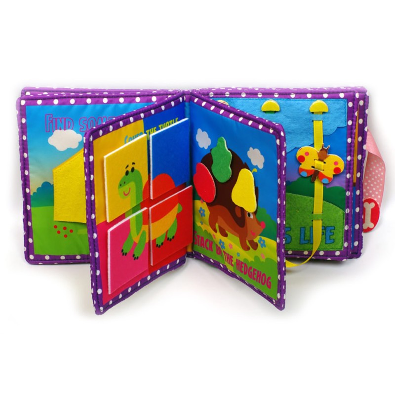 Розвиваюча книжка-шаруділка "Цуценя" 823413 з липучками