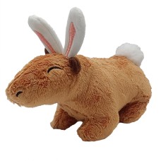 М'яка іграшка «Капібара» KPBR-7 з аксесуарами: сукня та вушка 21 см