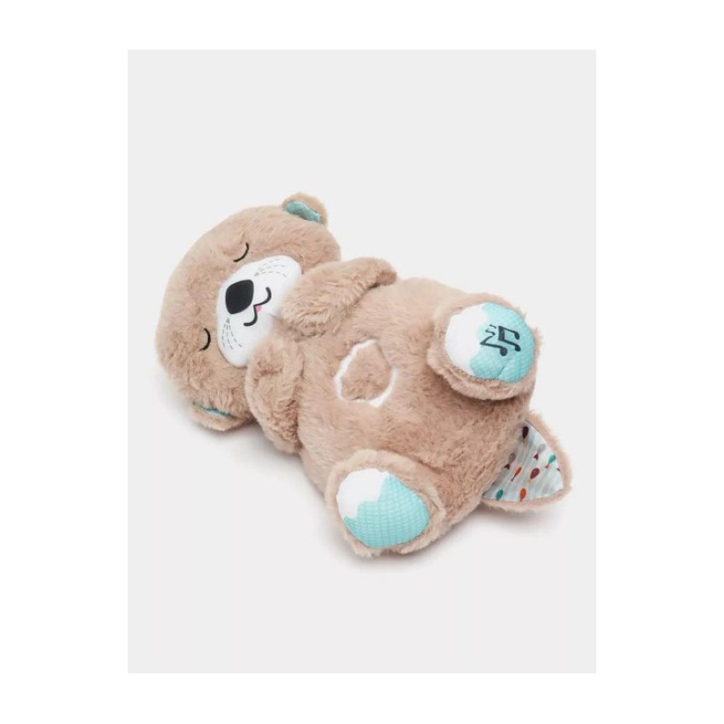 М'яка іграшка-нічник "Дихаюча Видра" 853-1(Beige) дихаючий, звук та світло, бежевий