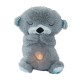 М'яка іграшка-нічник "Дихаюча Видра" 853-1(Grey) дихаючий, звук та світло, сірий