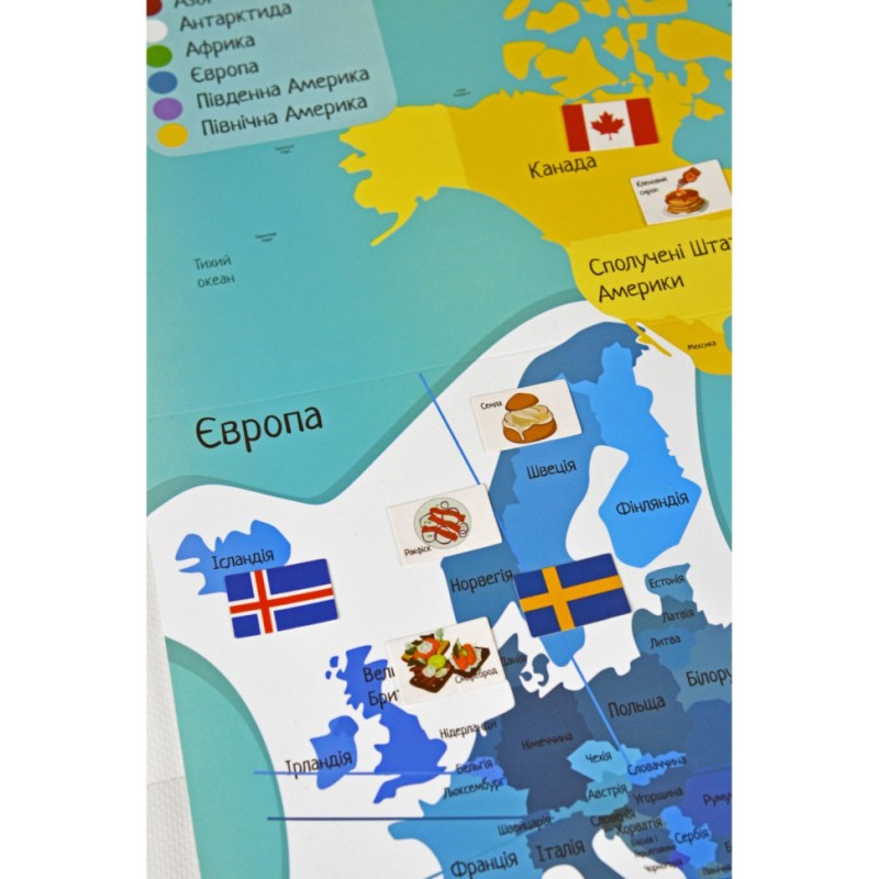 Гра з багаторазовими наклейками "Прапори" Умняшка KP-011