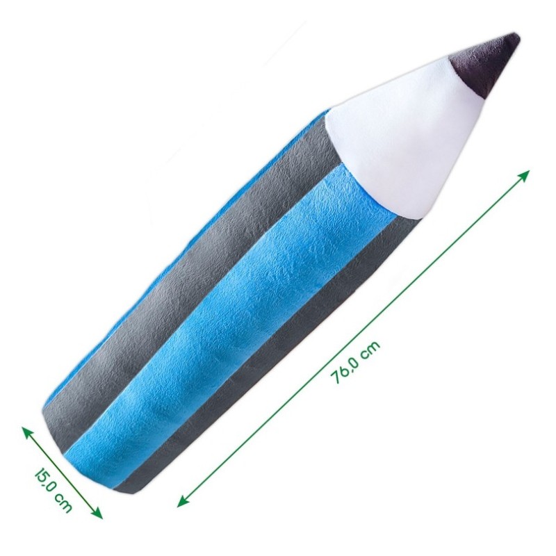 М'яконабивна іграшка "Олівець" МС 180302-01 сіро-блакитний 76 см