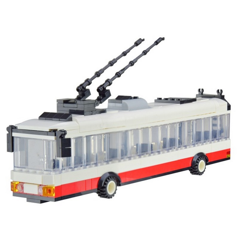 Конструктор дитячий транспорт "Тролейбус" IBLOCK PL-921-378, 273 деталей