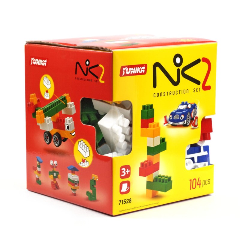 Конструктор дитячий "NIK-2" 71528, 104 великих деталей