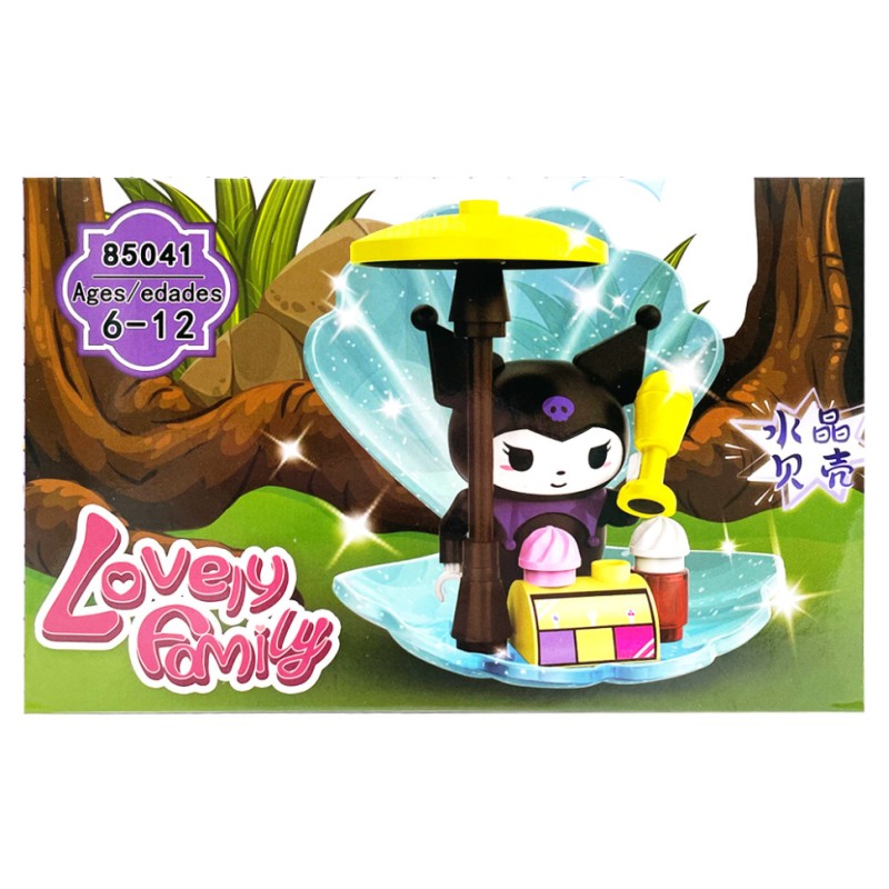 Дитячий ігровий конструктор "Kuromi" 85041-6 пластикові деталі