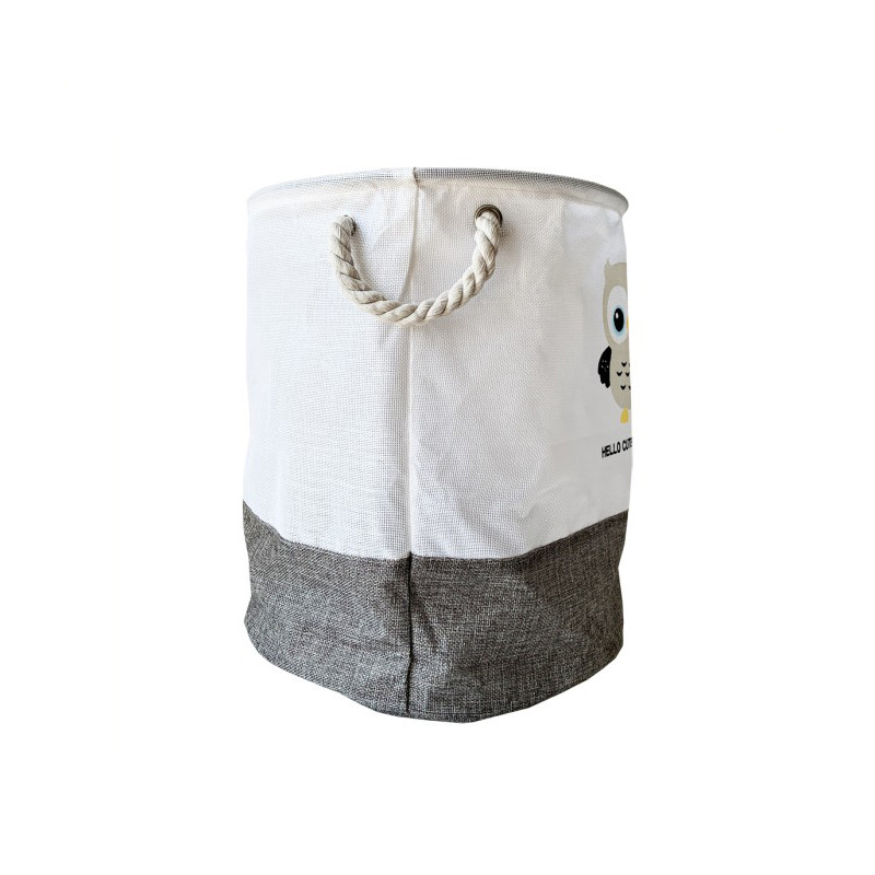 Кошик для іграшок та білизни "Hello cute animals Сова" MGZ-1006(Grey) 35 х 40 см