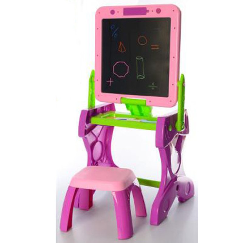 Дитячий мольберт на ніжках з поличкою YM881 (Pink) рожевий