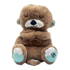 Мягкая игрушка выдра "Сказочные сны" ZB-332(Brown) коричневый, дышащий, музыка и свет