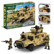 Дитячий конструктор Військовий джип IBLOCK PL-921-432, 368 деталей