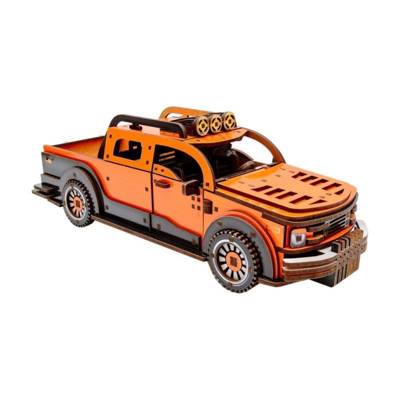 Дерев'яний 3D конструктор "Пікап" Puz-00931, 212 деталей