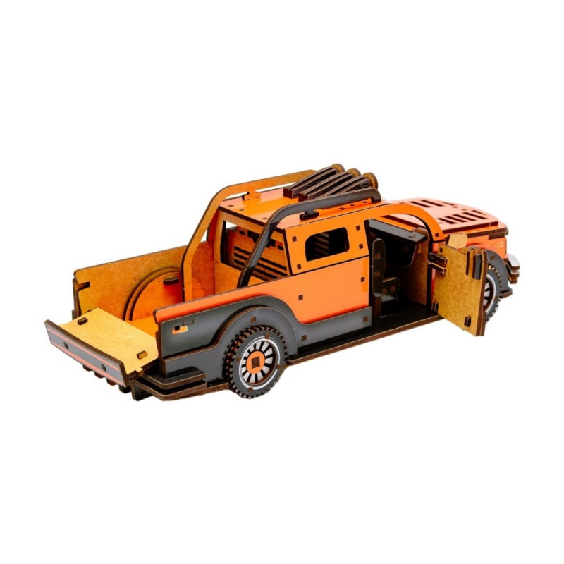 Дерев'яний 3D конструктор "Пікап" Puz-00931, 212 деталей