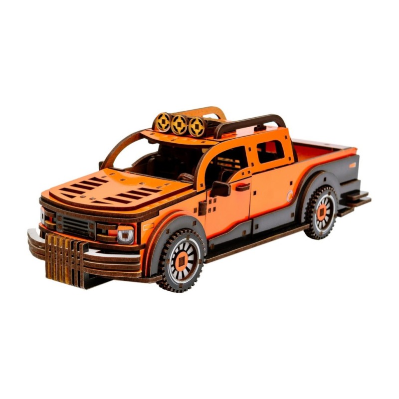 Дерев'яний 3D конструктор "Пікап" Puz-00931, 212 деталей