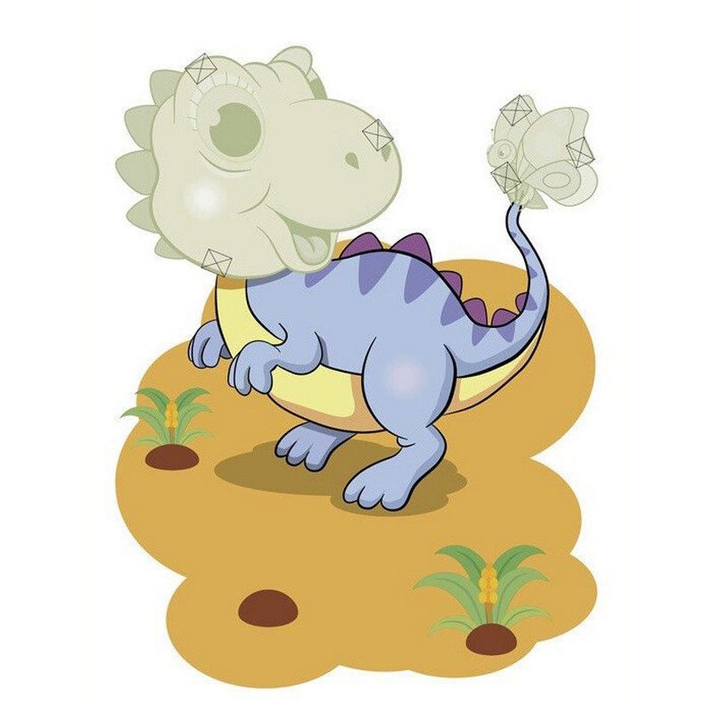 Дитячий набір творчості Об'ємні аплікації "Диносвіт" 1505001