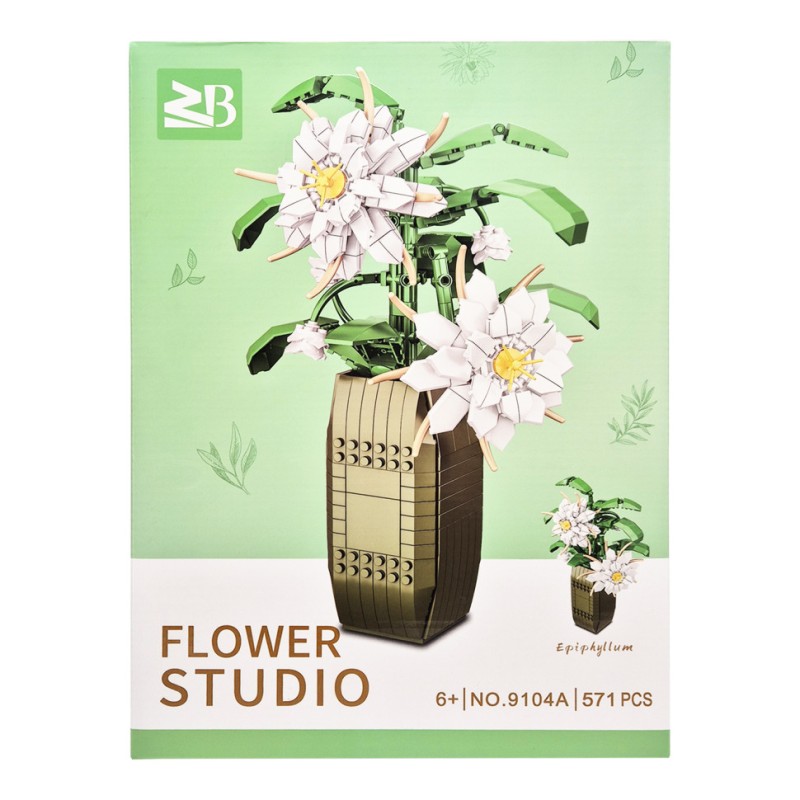 Дитячий конструктор "Квіти Epiphyllum" Flower Studio 9104A 571 деталь