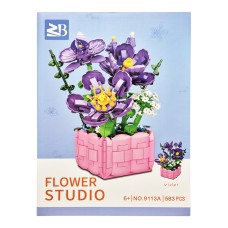 Дитячий конструктор "Квіти Violet" Flower Studio 9113A 583 деталей