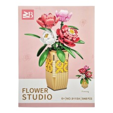 Дитячий конструктор "Квіти Півонії" Flower Studio 9115A 548 деталей