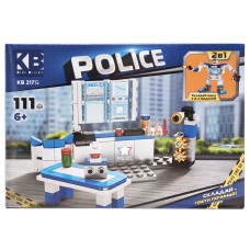 Дитячий конструктор Поліцейська серія Police KB 217G 2 в 1, 111 деталей