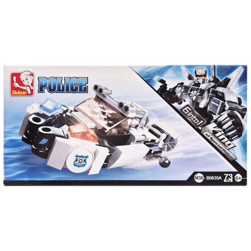 Дитячий конструктор Поліцейська серія Police SLUBAN M38-B0635-1, 73 деталі
