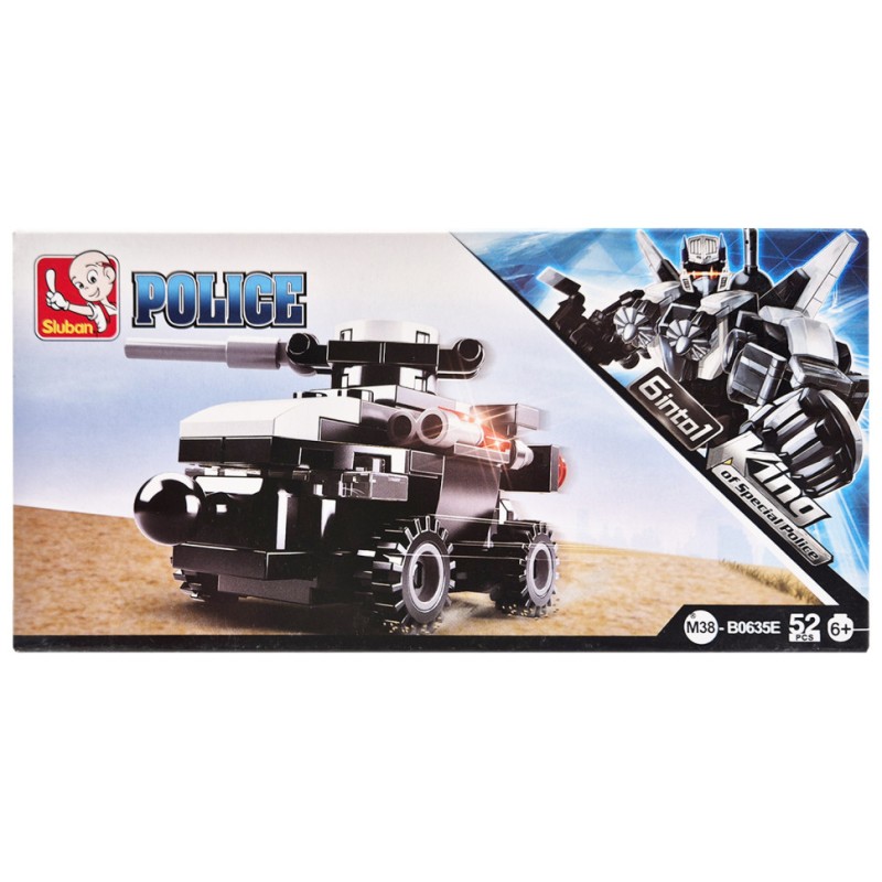 Дитячий конструктор Поліцейська серія Police SLUBAN M38-B0635-5, 52 деталі