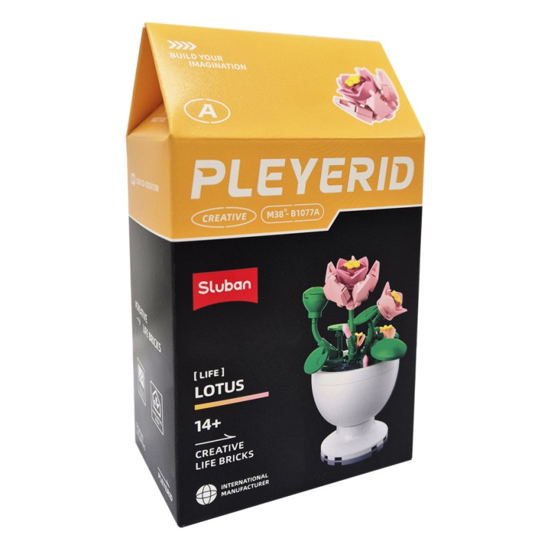 Дитячий конструктор "Квіти у горщику Лотос" SLUBAN M38-B1077A