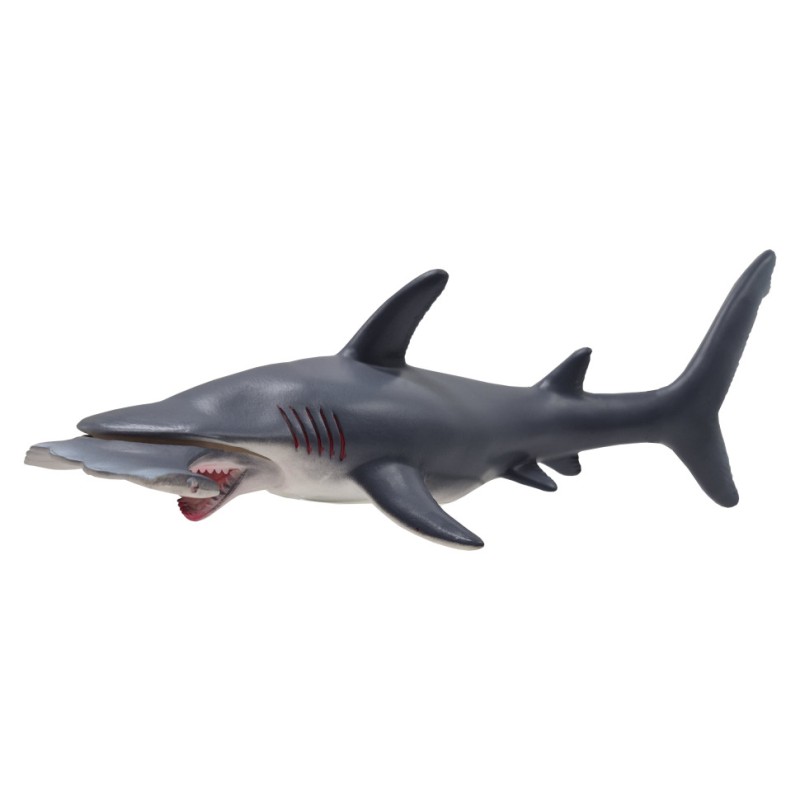 Ігрова фігурка Морського мешканця "Акула молот" HJ1058-2(Gray-1) бризкає водою, 25 см