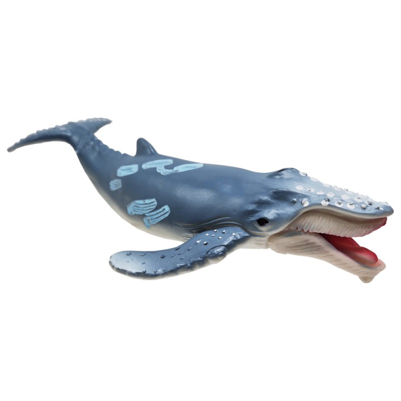 Ігрова фігурка Морського мешканця "Вусатий синій кит" HJ1058-2(Gray-4) бризкає водою, 25 см