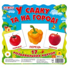 Детские развивающие карты "В саду и на огороде" 13107003, 17 карт