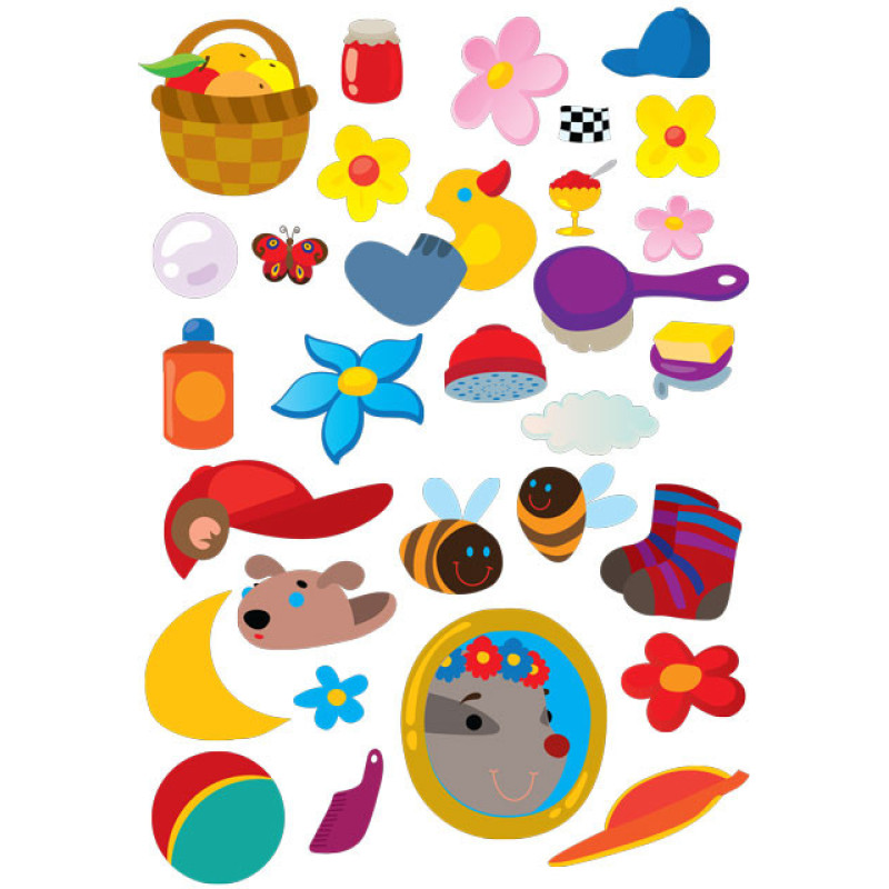 Дитяча розвиваюча книга Веселі усмішки Лісові малюки 402955 з наклейками