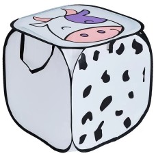 Детская корзина для игрушек M 2508 с ручками Коровка