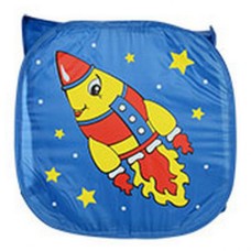 Детская корзина для игрушек M 2975 с ручками Ракета