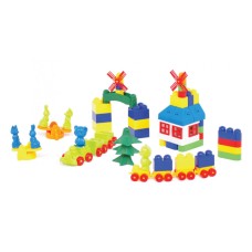 Дитячий конструктор "Майстер Блок" №5 Colorplast 1-027, 93 деталі