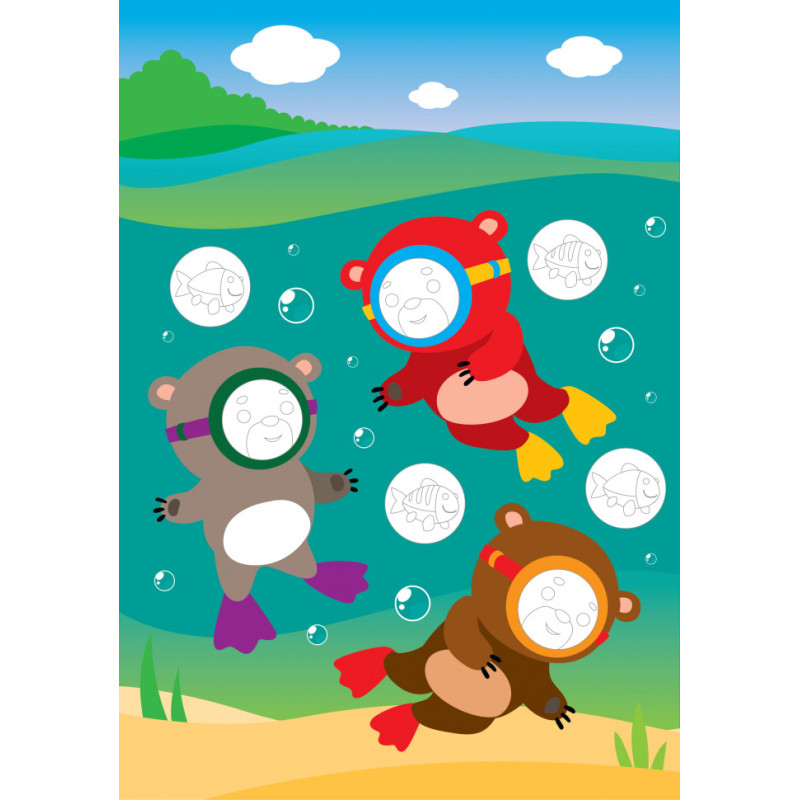 Розвиваюча велика книга "Ліс" 403617 з наклейками