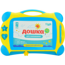 Магнитная досточка для рисования PL-7015+2 штампы Желтый