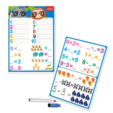 Дошка-тренажер "Рахунок та математика" Vladi Toys VT5010-26 (укр)
