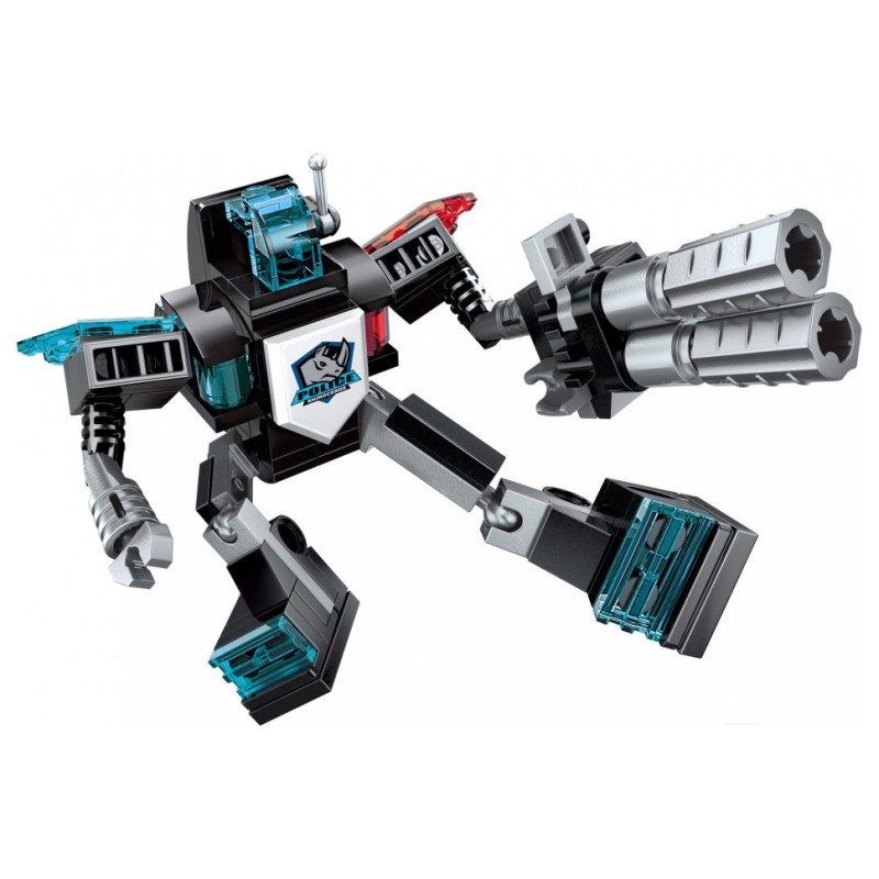 Дитячий Конструктор Qman 1413-1-8 транспорт, зброя, 95 дит. Law Enforcement Robot