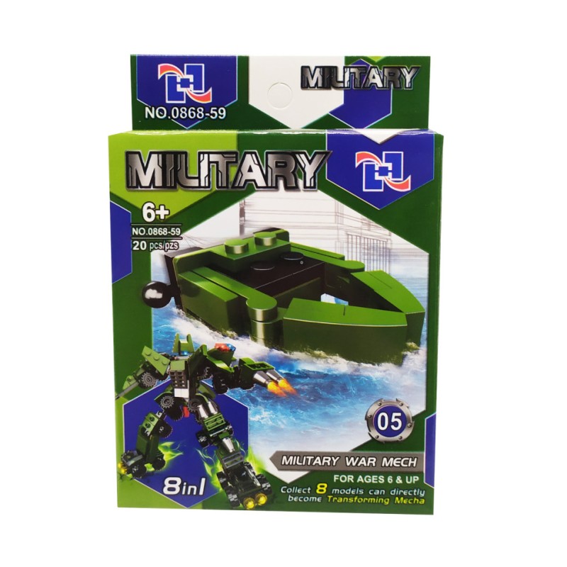 Дитячий конструктор 0868-59 військовий транспорт Вид 5