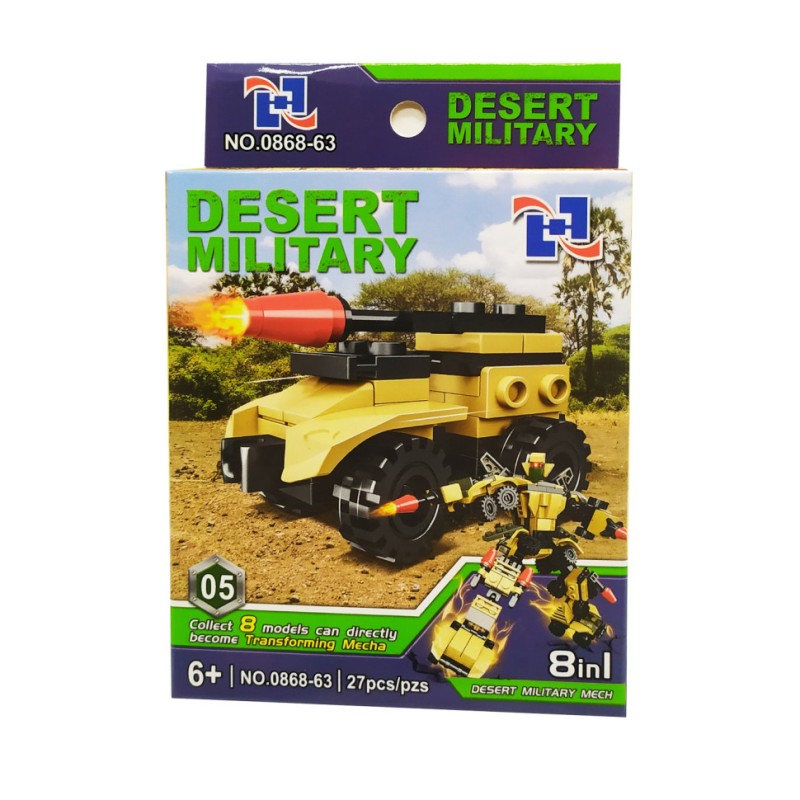 Дитячий конструктор 0868-63 військовий транспорт Вид 5