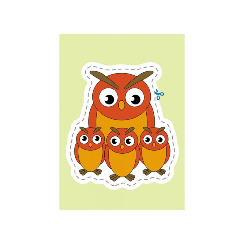 Вирізалки для найменших. Тварини та їх дитинчата КЕНГУРУ 1376004 від 3 років