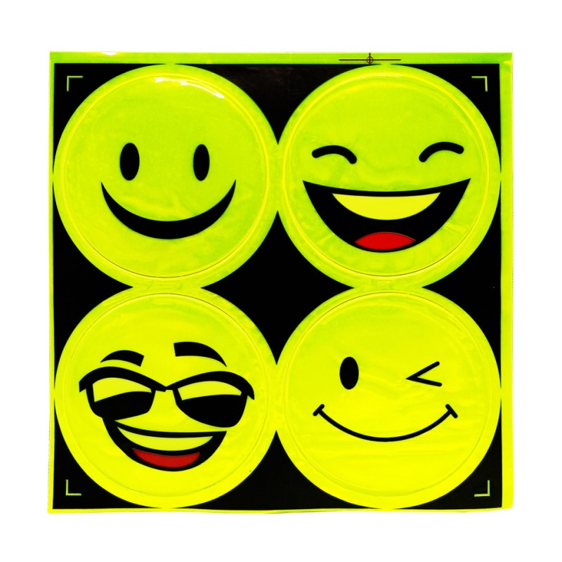 Наклейка світловідбиваюча "Смайл" 133SP 4 штуки Вид-8