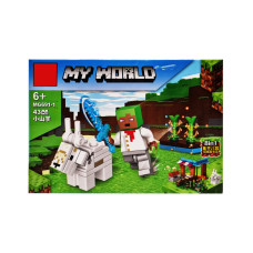 Конструктор детский Minecraft MG691 с фигуркой героя Вид 1