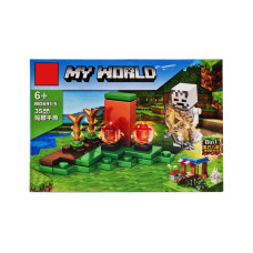 Конструктор детский Minecraft MG691 с фигуркой героя Вид 5