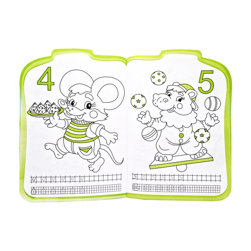 Розвиваюча розмальовка рюкзачок "Вчимо цифри" РМ-07-01 з плакатом