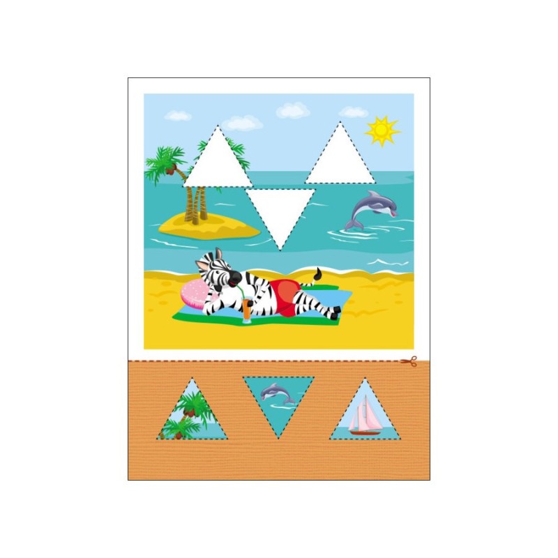 Блокноти-вирізалки "Вирізання трикутників, трапецій" 16802 аплікації