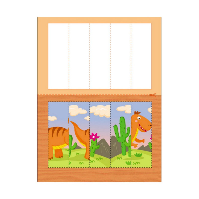 Розвиваючі зошити "Динозаврики" 20410 пазли-розрізалки