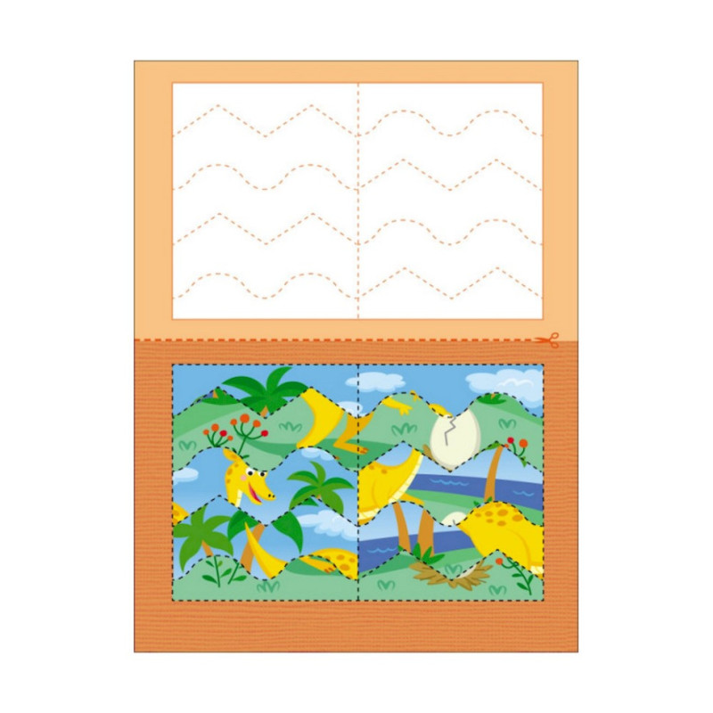 Розвиваючі зошити "Динозаврики" 20410 пазли-розрізалки