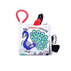Мягкая книжка-шуршалка HB 0032 подвеска, шурудит, пищалка Птички